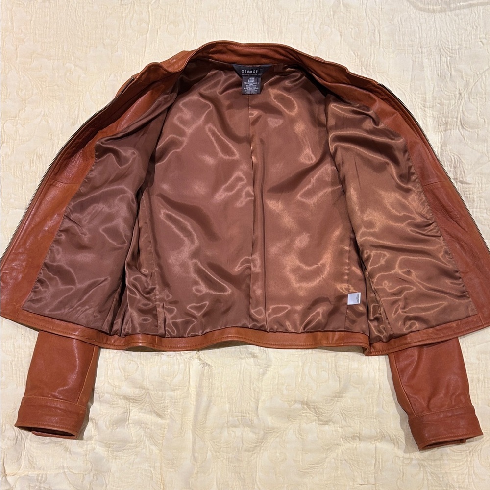 Genuine Leather Tan Jacket - Picture 2 of 15